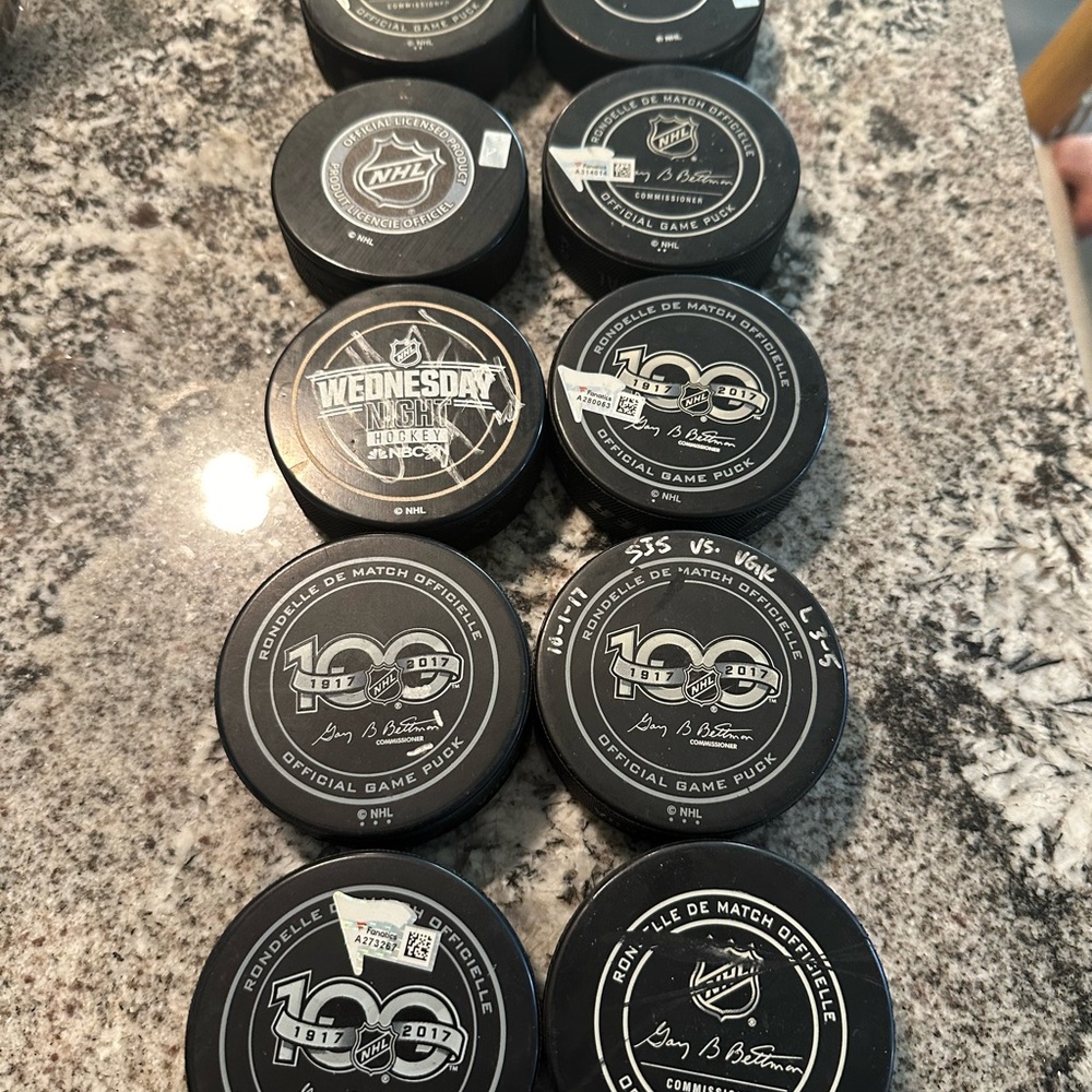 10 VGK Pucks *Some Autographed*